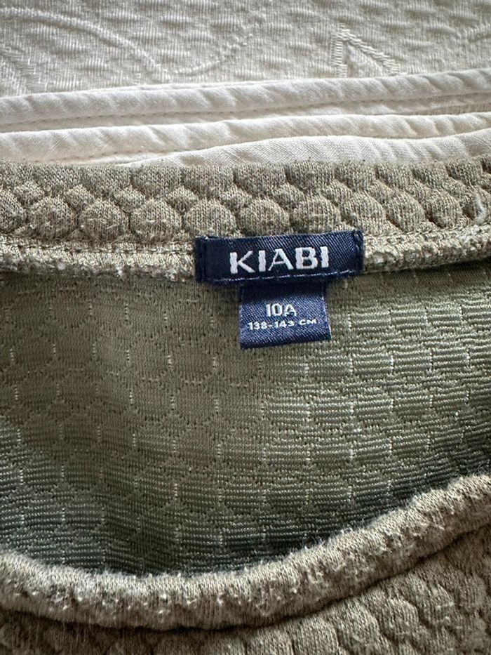 Pull kaki et doré - photo numéro 5