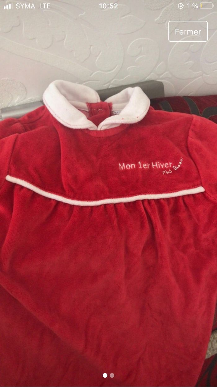 Pyjamas chaud hiver noel - photo numéro 2