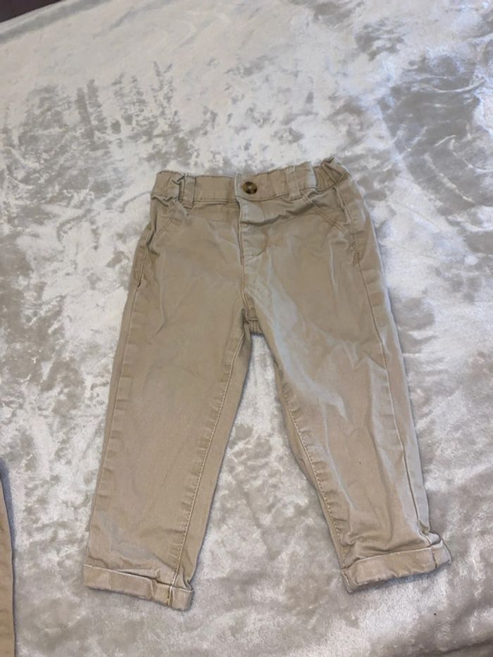 Lots de 2 pantalons beige - photo numéro 3