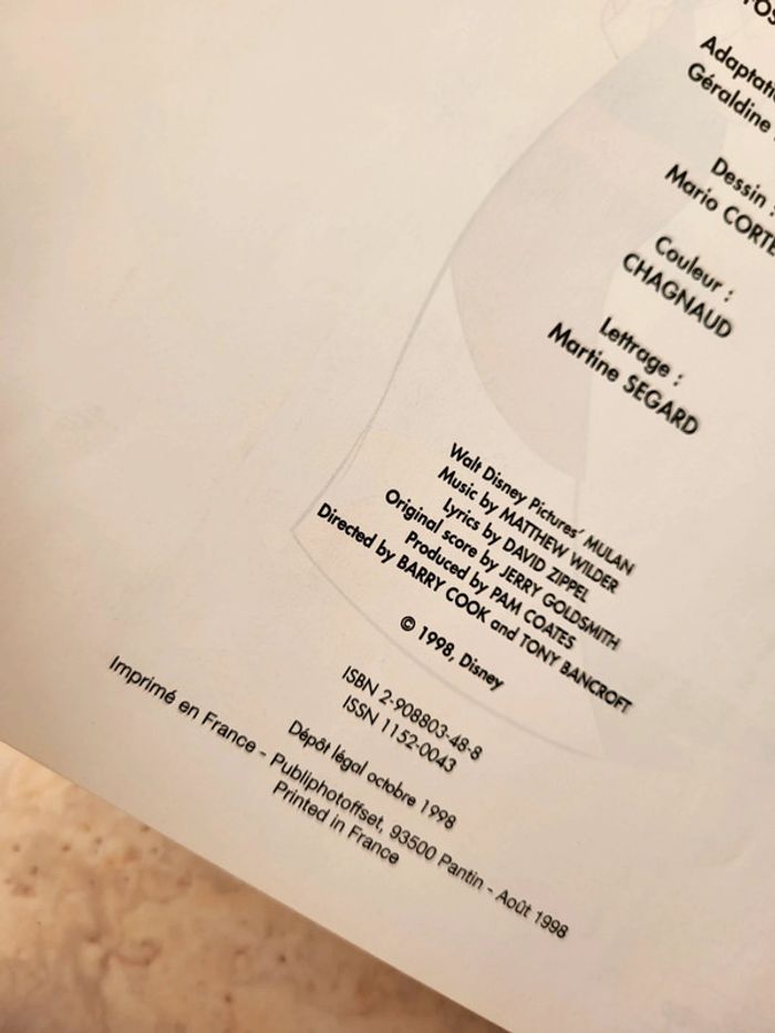 BD Mulan vintage - photo numéro 5