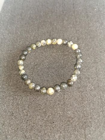 Bracelet perles 6mm divers tons de vert