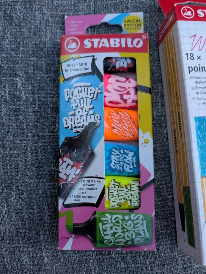 Lot écriture stabilo neuf. Stylo + marqueurs surligneurs - photo numéro 2