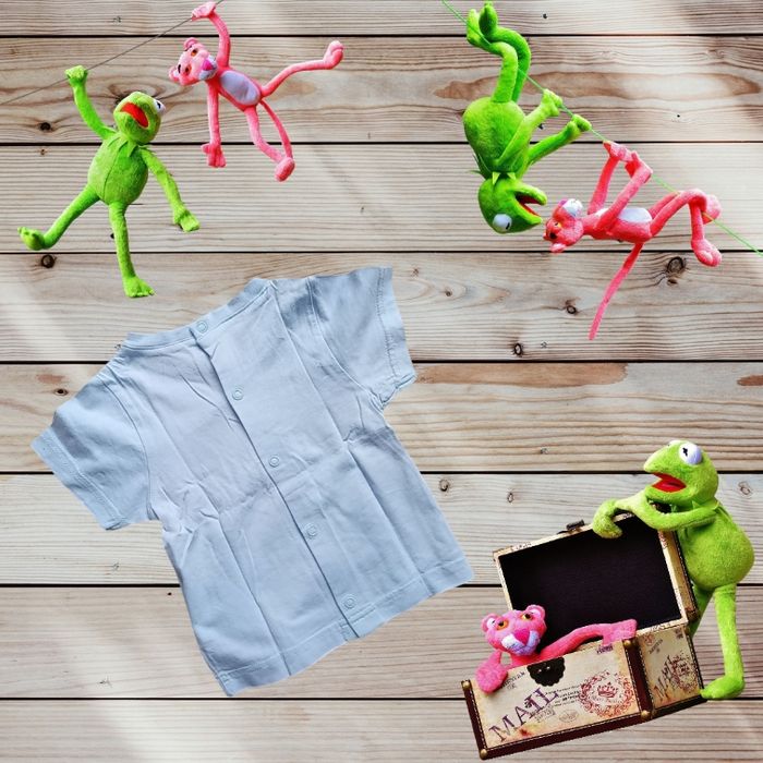T-shirt manches courtes  bébé garçon taille 6 mois - photo numéro 2