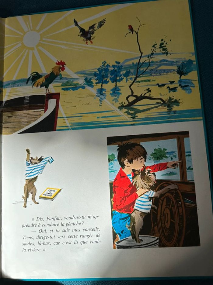 Livre ancien Fanfan et sa péniche Protégeons les animaux Grands albums Hachette Pierre Probst - photo numéro 6