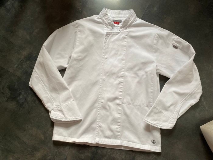 Veste de cuisinier coton blanc taille 3 ou M