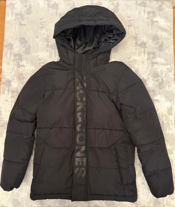 🧥 Doudoune hiver noire Jack & Jones 10 ans ❄️ | Bon état