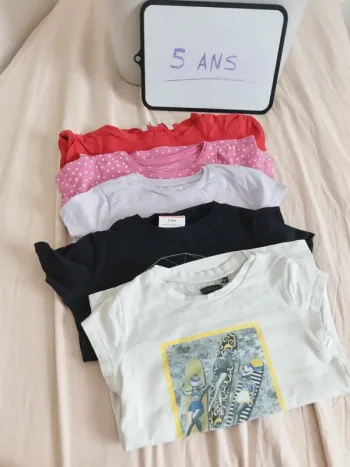 Lot 5 tee shirts 5ans