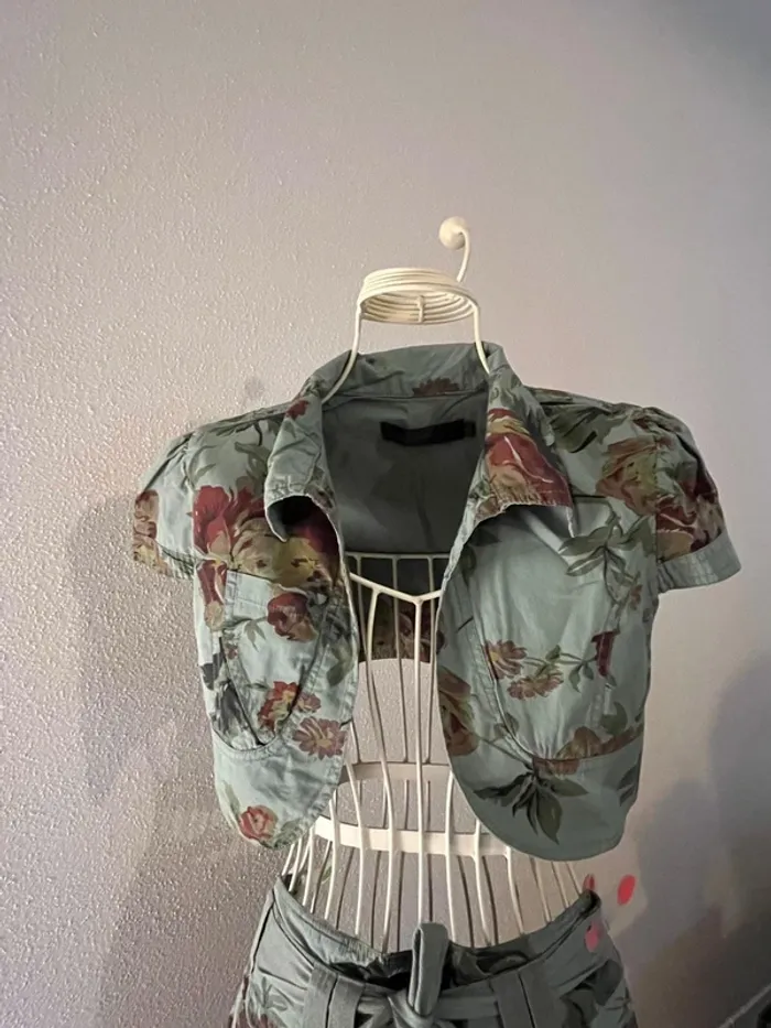 Ensemble crop top et pantalon cargo - Léa.L - photo numéro 2