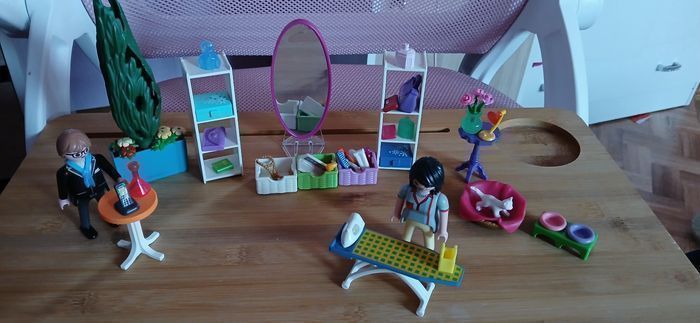 Couple playmobil avec chat etc