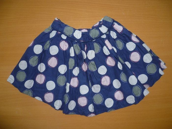jupe bleue ronds - photo numéro 2