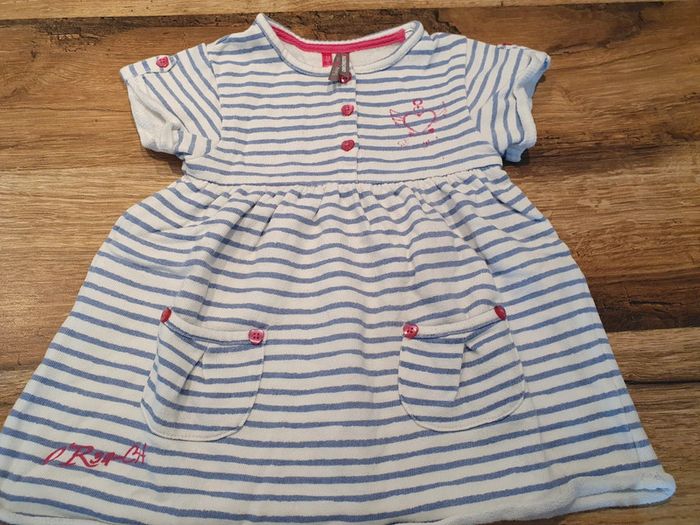 Robe sweat rayée
