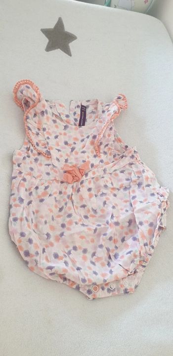 Combishort bebe fille 6 mois sergent major