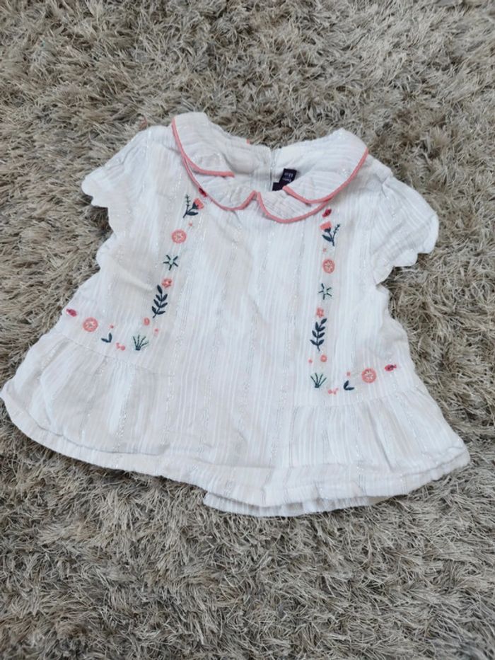Magnifique t-shirt été manche courte bébé fille 6 mois sergent major