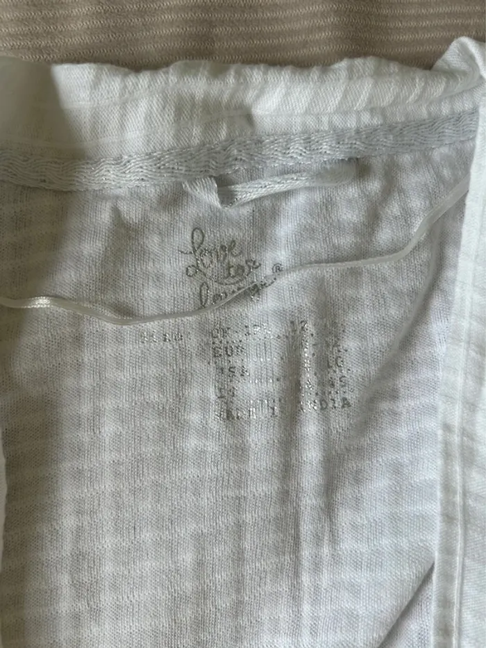 Peignoir blanc primark taille - photo numéro 3