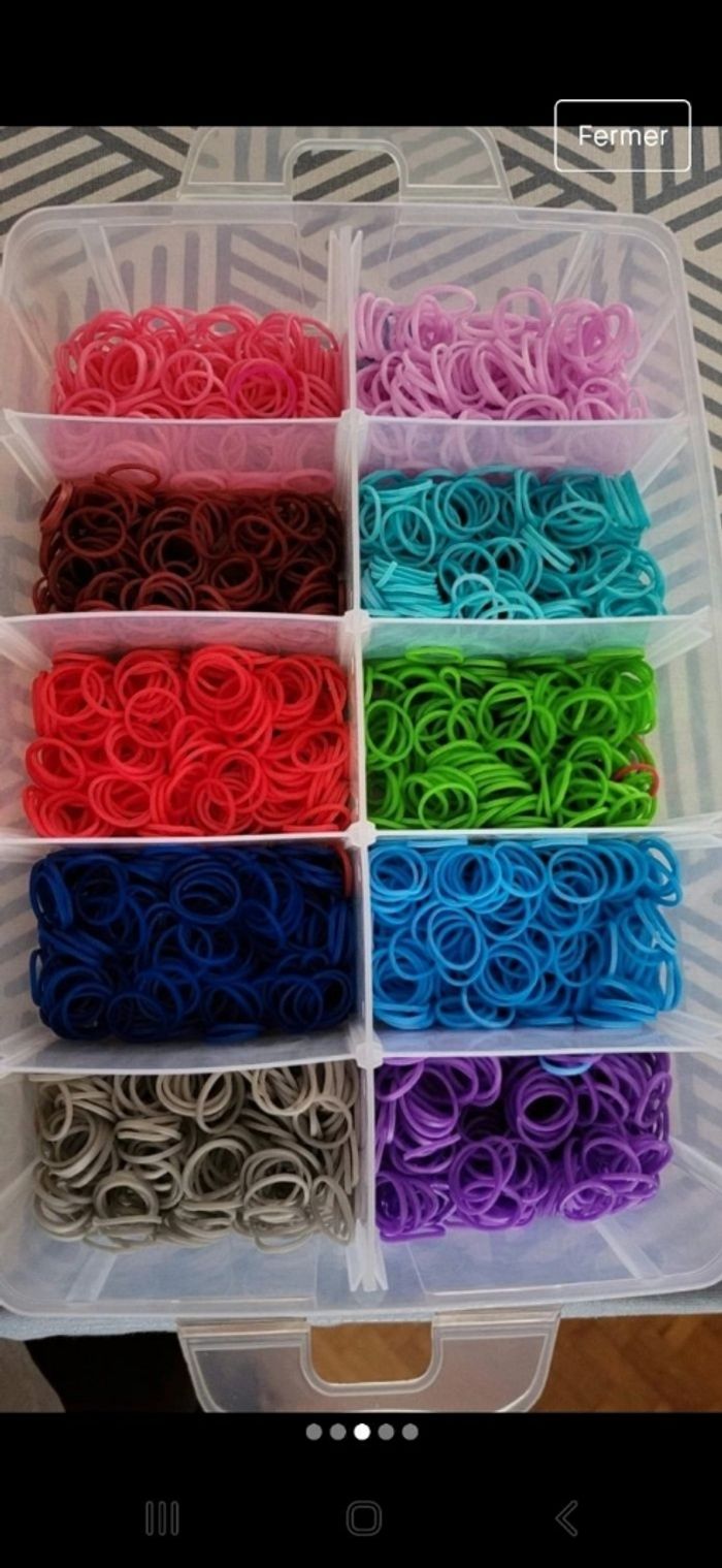Très grand nombre d'élastiques à bracelets - photo numéro 5