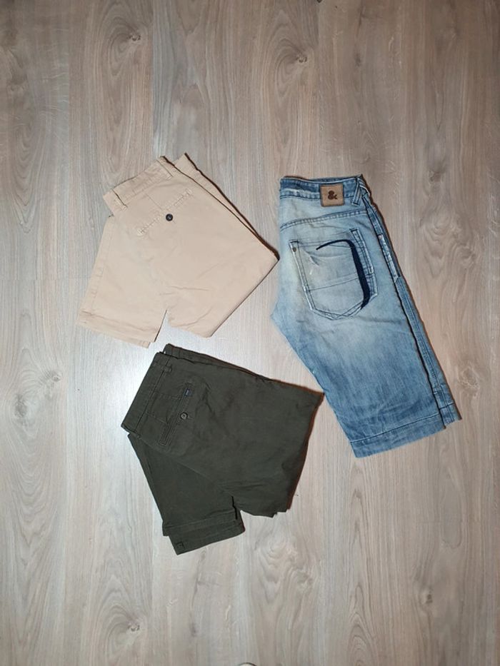 T.40 💥 Lot 2 pantalons+1 short en jeans > Celio-Bonobo & Bragg - photo numéro 14