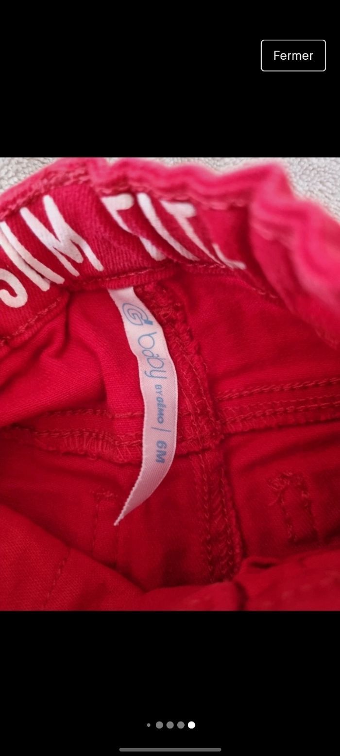 Lot 4 pantalons 6 mois - photo numéro 8