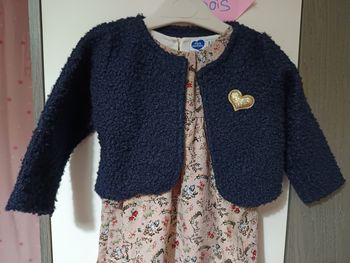 Ensemble robe + gilet 18 mois 