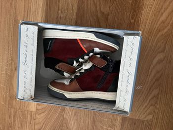 Bottines cuir et daim - Jacadi