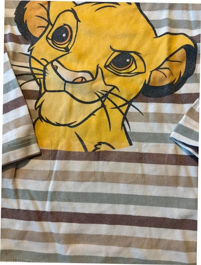 T-shirt simba 36 mois manches longues à rayures - photo numéro 2