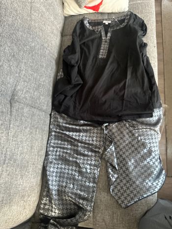Ensemble pyjama soyeux taille L