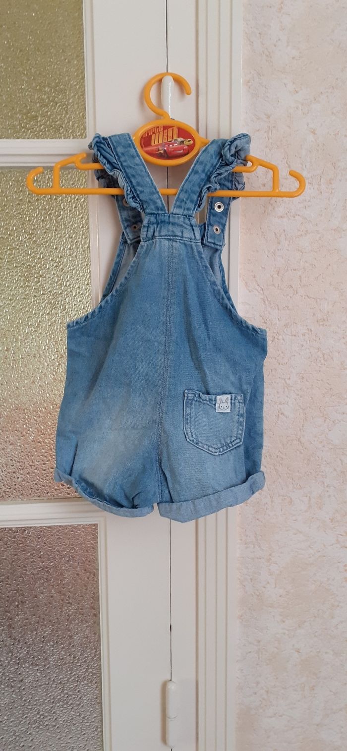 Salopette en jean 68cm - photo numéro 2