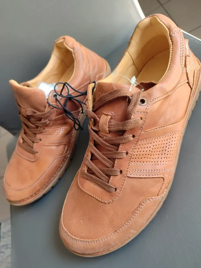 Baskets cuir newfeel neuves - photo numéro 3