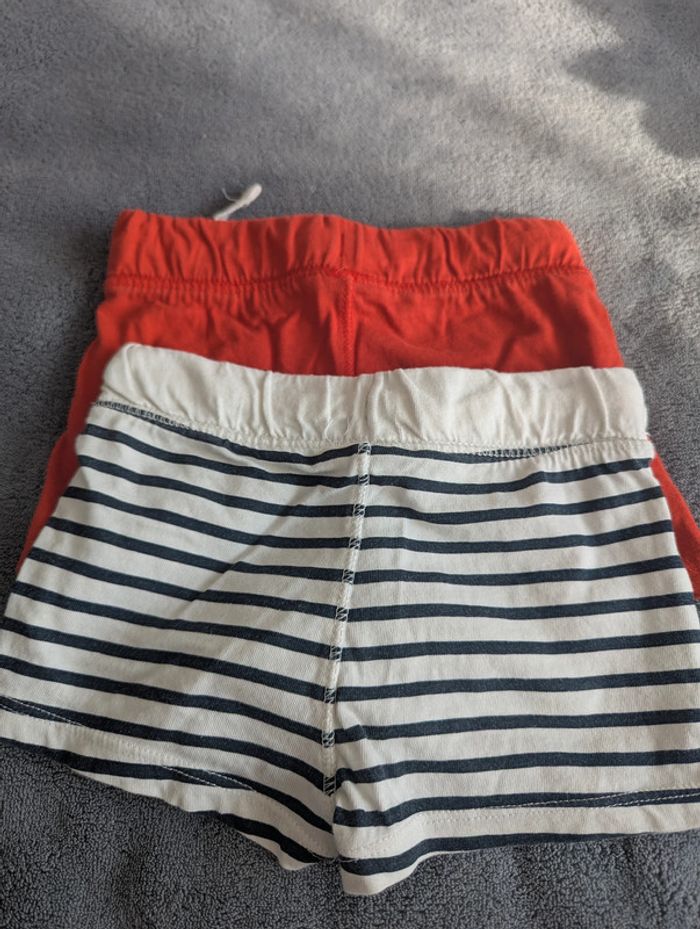 Lot de 2 shorts - Kiabi - 9 mois - photo numéro 2