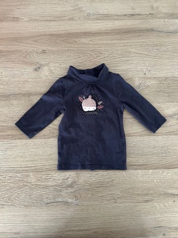 Pull col roulé bébé fille taille 3 mois Kiabi