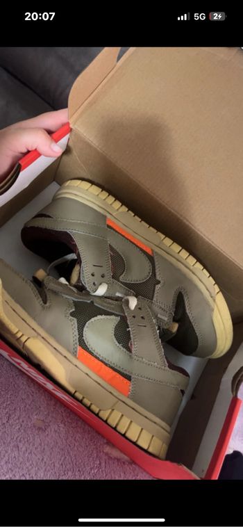 Basket Nike dunk low kaki