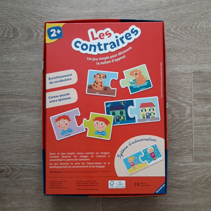 Jeu éducatif puzzle Les Contraires - photo numéro 2