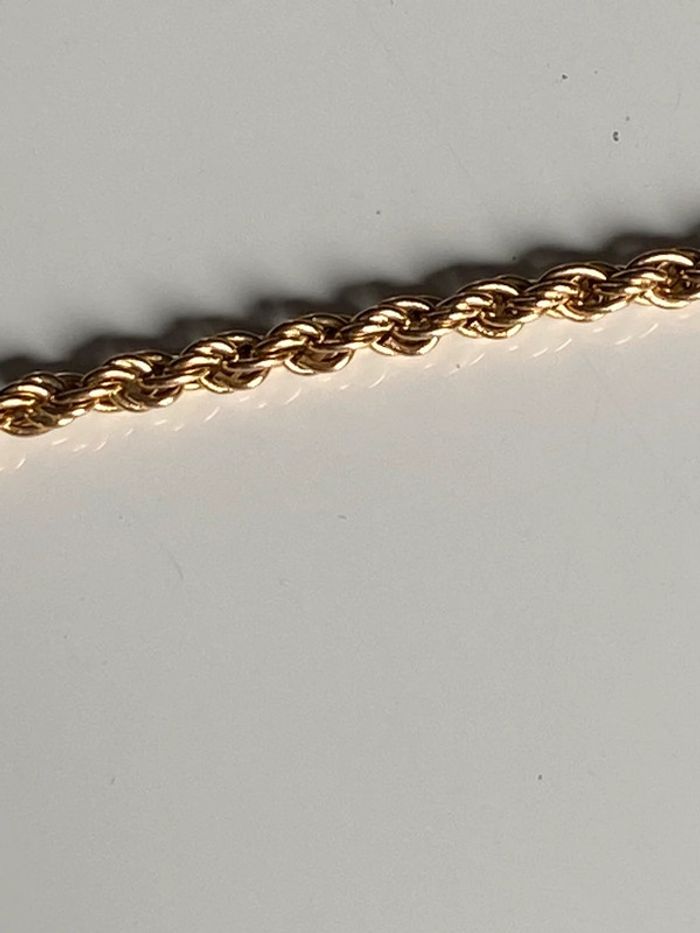 Bracelet vintage plaqué or maille serrée - photo numéro 8