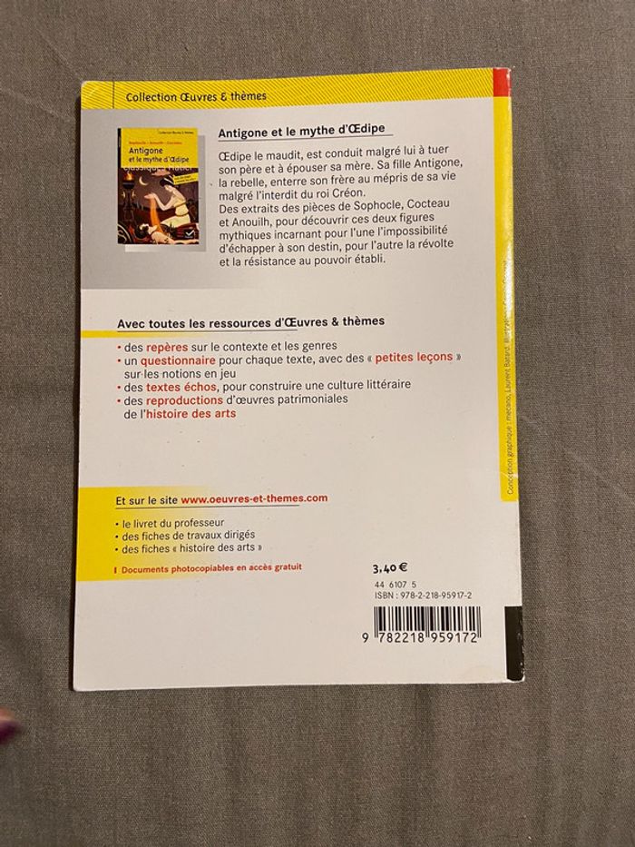 Livre Antigone et le mythe d’Œdipe - photo numéro 2
