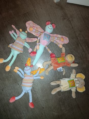 Lot peluches moulin roty
