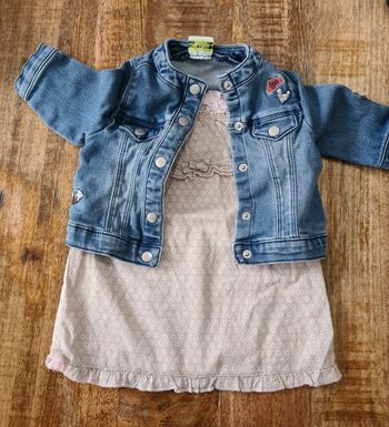 Ensemble 6 mois Robe mexx veste jeans tao