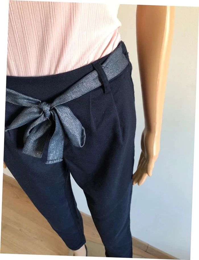 Pantalon chino bleu marine Only taille XS TBE - photo numéro 6