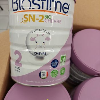 Lot de 6 boîtes de lait Biostime 2