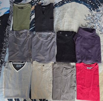 Lot de 10 hauts taille L