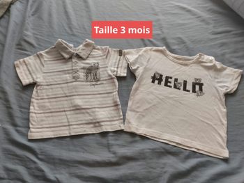 T-shirts taille 3 mois
