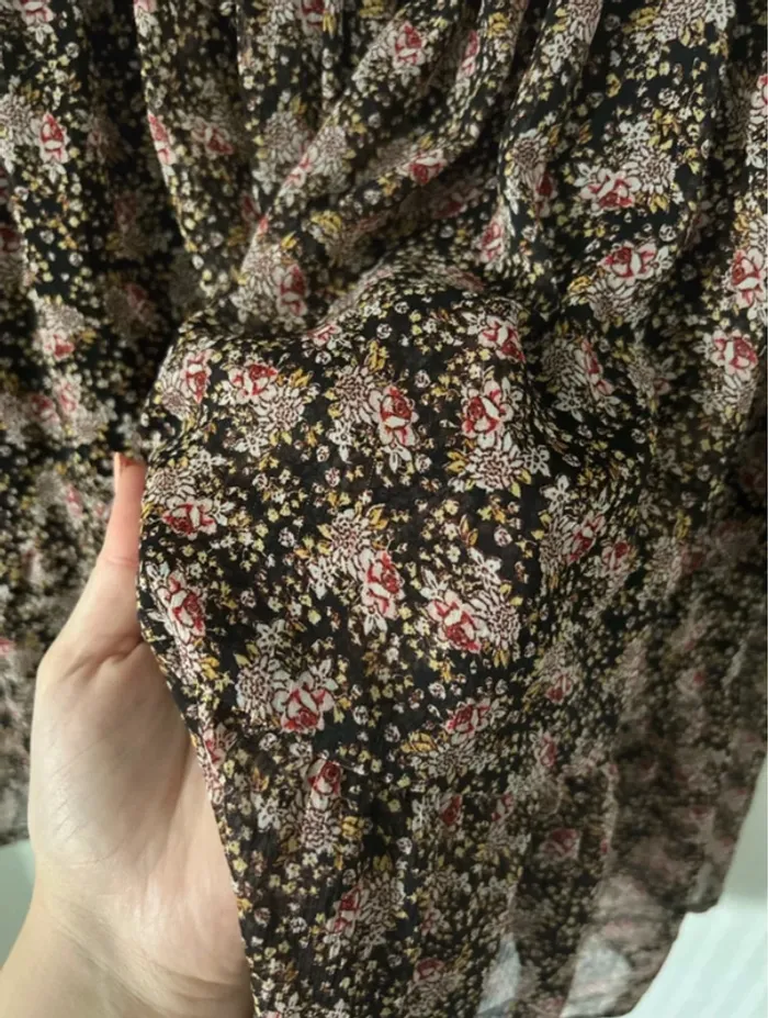 👗 Robe manche longue fleuris - photo numéro 3