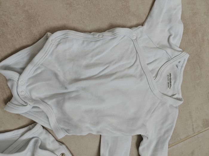 Lot de 3 bodies blanc Verbaudet - photo numéro 2