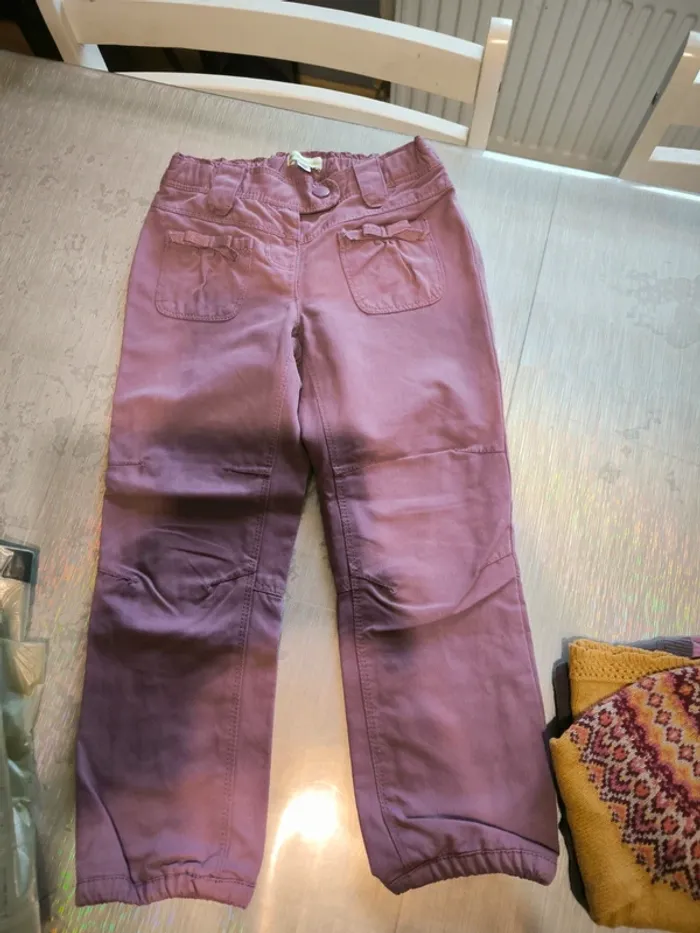 Pantalon violet 4 ans