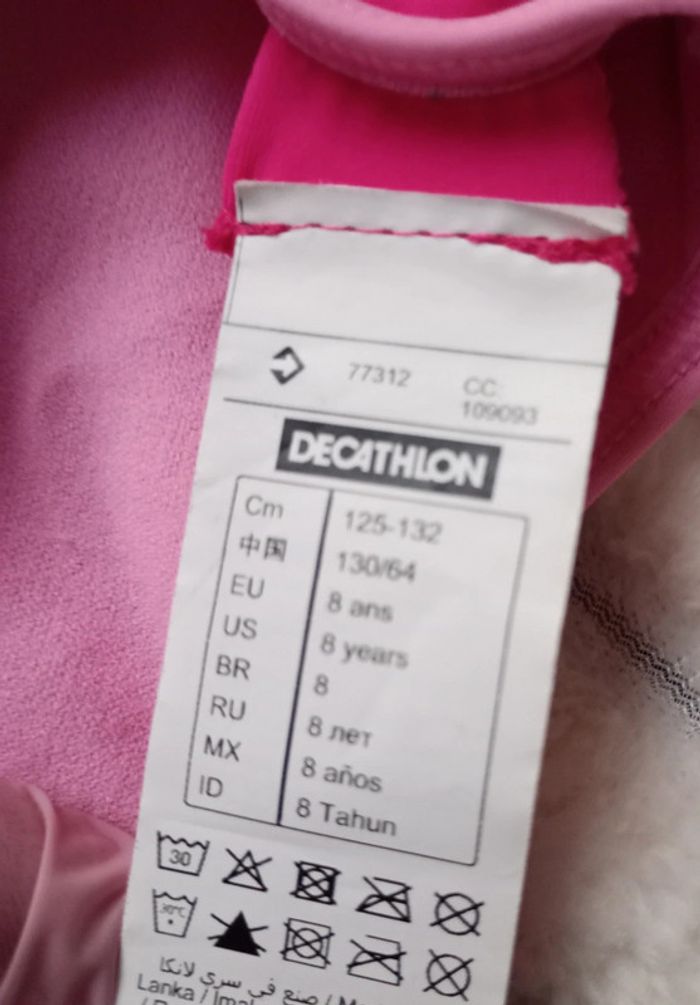 Maillot 1 pièce rose 8 ans - photo numéro 7