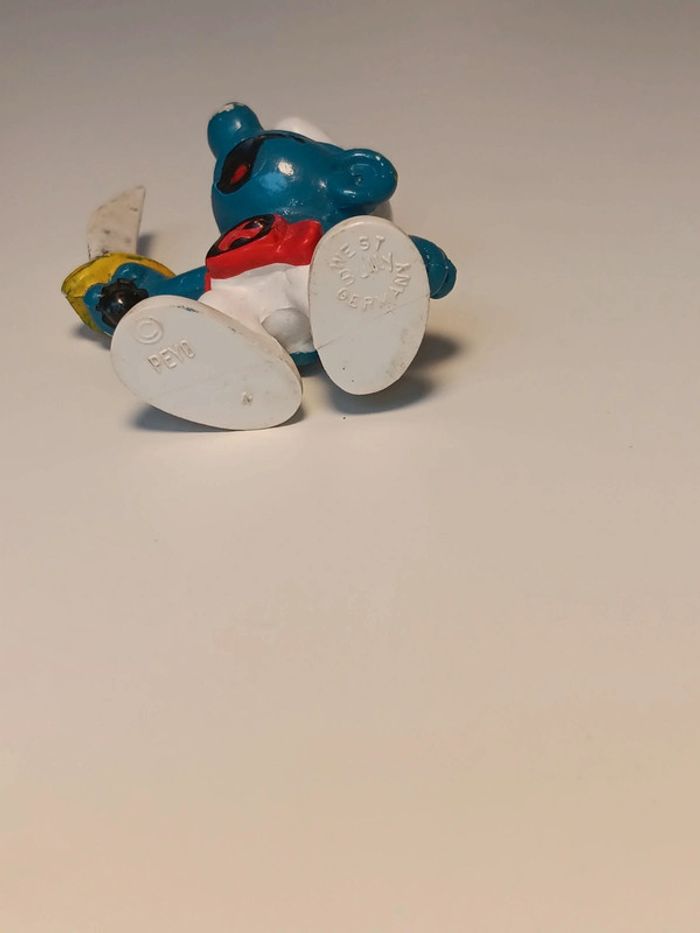 Figurine vintage Bully Schtroumpf pirate peyo W.germany - photo numéro 5