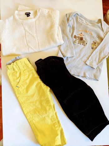 Lot 4 vêtements 18 mois 81 cm neuf