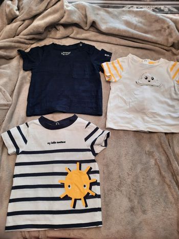 Lot de 3 t-shirts 3 mois