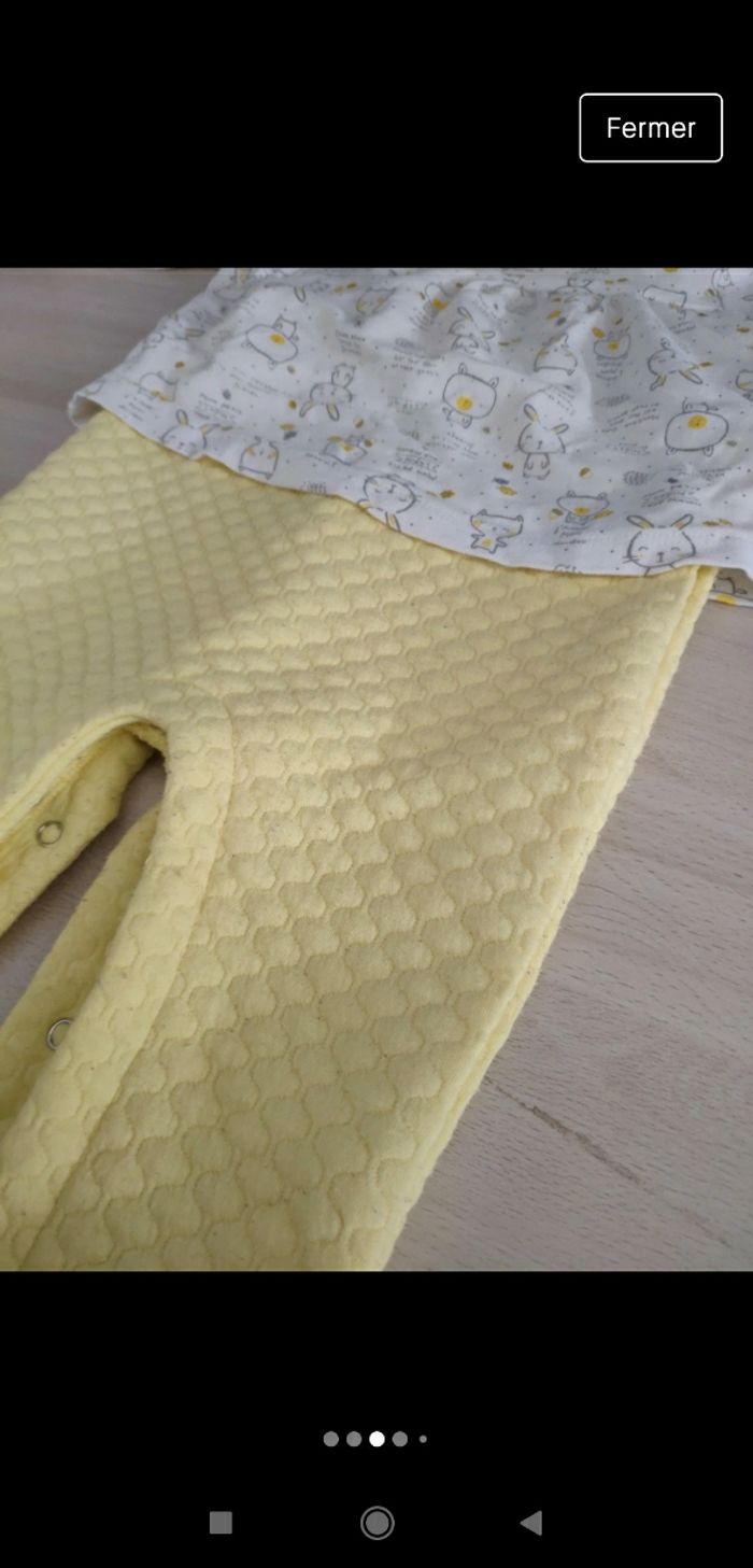 Pyjama lapin sans pied Tissaia 12 mois - photo numéro 3