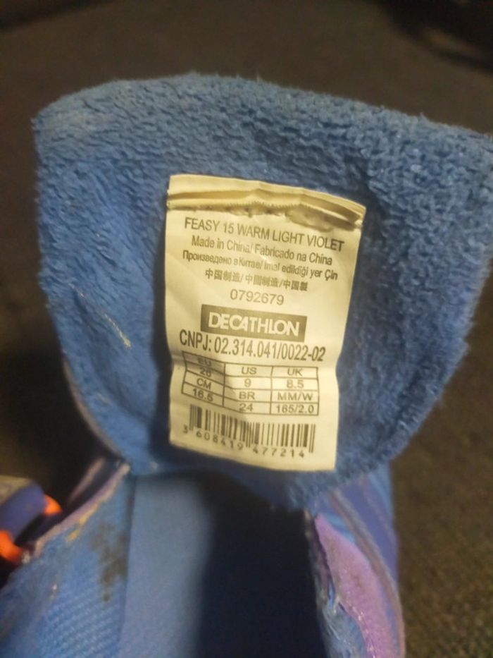 Baskets a velcros Bleu T 26 Domyos decathlon - photo numéro 11