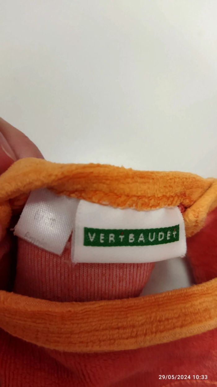 Pyjamas mixte velours 6 mois Verbaudet - photo numéro 3