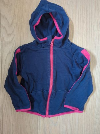 Veste survêtement capuche fille